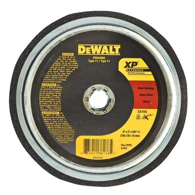 DEWALT 6" X 2" 5/8 - 11 Zirconia Za16Q Cup Wheels