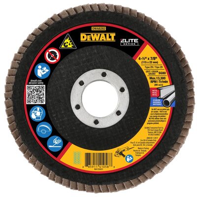 DEWALT 80G T29 Xp Ceramic Flap Disc, 4-1/2" X 7/8"