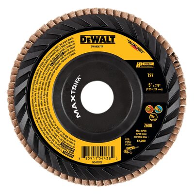 DEWALT HP MAXTRIM Trimmable Backer Flap Disc