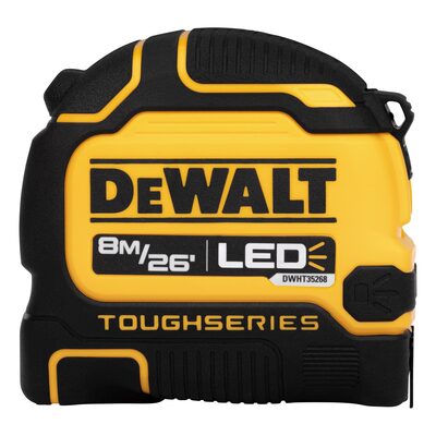 DEWALT 8M/26Ft Lighted Tape Measure