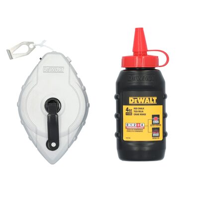 DEWALT Cast Aluminum Reel With Red Chalk