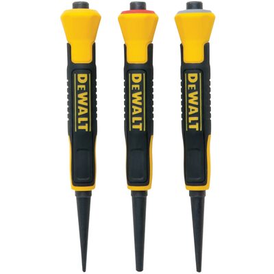 DEWALT 1/32 in., 2/32 in., 3/32 in. Bi-Material Nail Sets