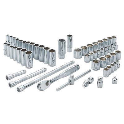 DEWALT 56 Piece 3/8 in Drive Combination Socket Set - 6 & 12 Point