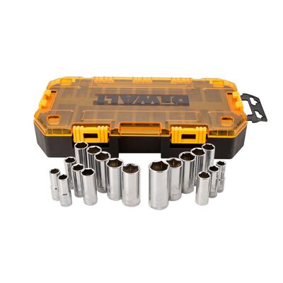 DEWALT 20 Piece 3/8 in Drive Deep Combination Socket Set