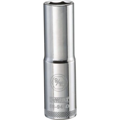 DEWALT 001Pc 12Dr Deep Socket-06Pt-9/16
