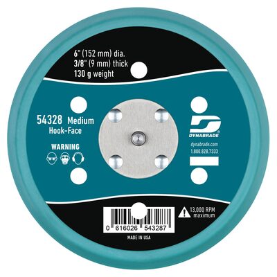 Dynabrade 6 IN HOOK-FACE SANDING PAD