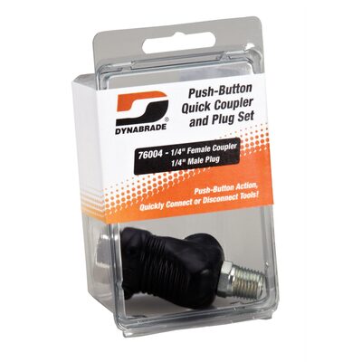 Dynabrade Push-Button Coupler /Plug Set (see-through pkg.)