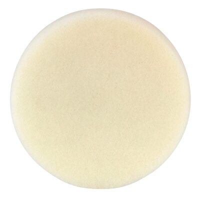 Dynabrade 5-1/2" Dynacut White Foam  Flat Face Polishing Pad
