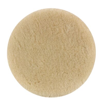 Dynabrade 6-1/2" Dynacut Top Wool Polishing Pad, Hook and Loop