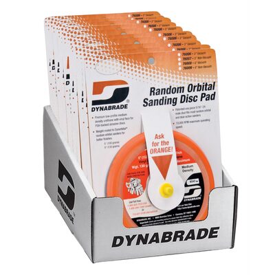 Dynabrade 10PC 6" Non Vacuum Sanding Disc Display
