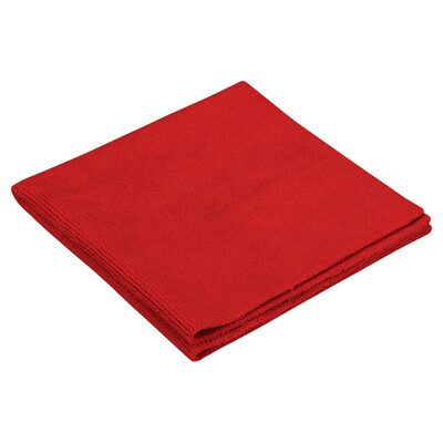Dynabrade Edgeless Microfiber Wipe - 16 Inch x 16 Inch - Red
