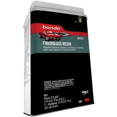 Dynatron Bondo 404 Fiberglass Resin, 1 gal Can, Clear, Liquid