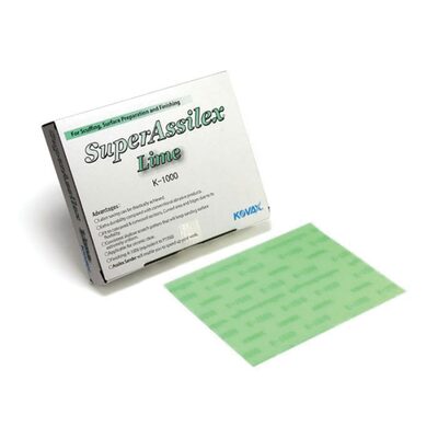 Eagle Abrasives, Inc. KOVAX Super Assilex 191-2507 Sanding Sheet, 130 mm W x 170 mm L, 1000 Grit, Aluminum Oxide Abrasive, Lime, Dry