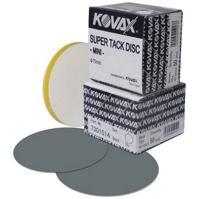 Eagle Abrasives, Inc. KOVAX Super Buflex 730-1514 Abrasive Disc, 3 in, 3000 Grit, Super-Tack Attachment, Black