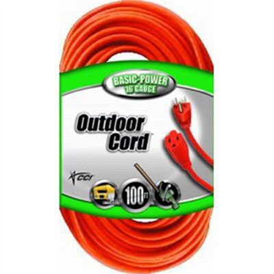 Coleman Cable OUTDOOR EXT DORD 100' 16/3