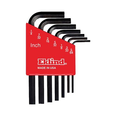 Eklind Tool Company HEX KEY SET 7 PC SAE SHORT 5/64-1/4IN.