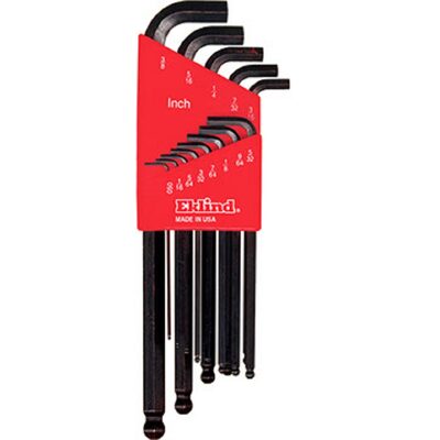 Eklind Tool Company BALL-HEX-L KEY SET - STUBBY13PC. SET .050"-3/8"