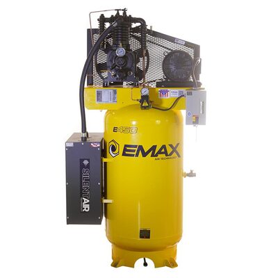Emax Compressor Compressor 5 HP 2 Stg 3 Ph Vert 80 Gal