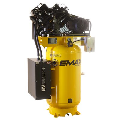 Emax Compressor Compressor 7.5 HP 2 Stg 1 Ph Vert 80 Gal