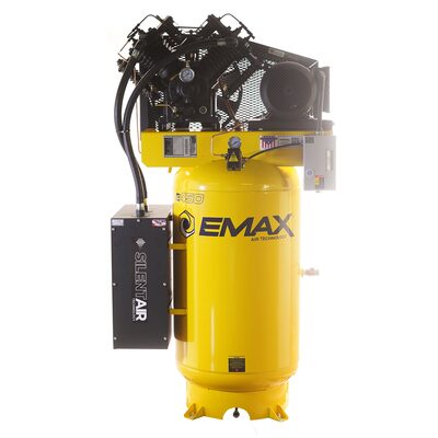 Emax Compressor Compressor 10 HP 2 Stg 1 Ph Vert 80 Gal