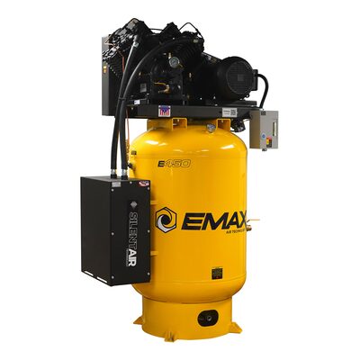 Emax Compressor Industrial Plus Silent Air 10-HP 120-Gallon Two-Stage Air Compressor (208V 3-Phase)