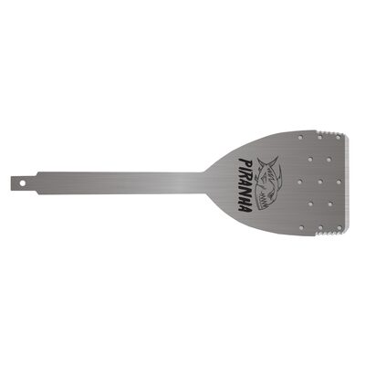 Equalizer Industries The Equalizer&reg; Piranha&trade; blade uses the samecutting technology as the original HydroBlade&trade;but also incorporates serration on a portion ofeach side of the blade, making cutting from leftto right and right to left much ea