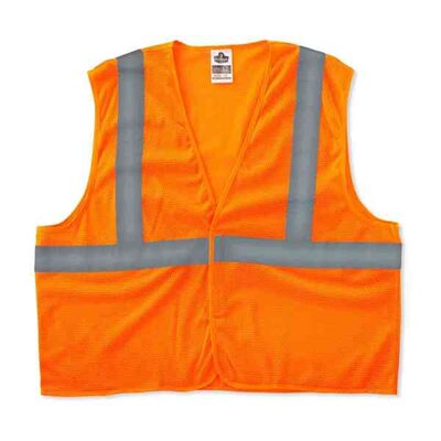 Ergodyne 8205HL S/M Orange Type R Class 2 Super Mesh Vest