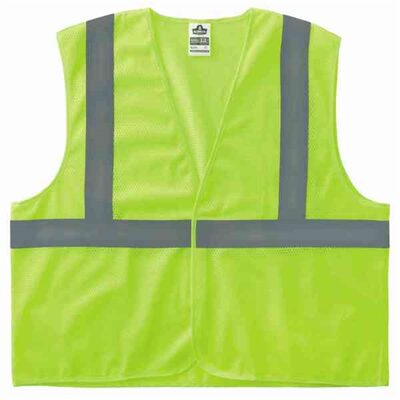 Ergodyne 8205HL L/XL Lime Type R Class 2 Super Mesh Vest