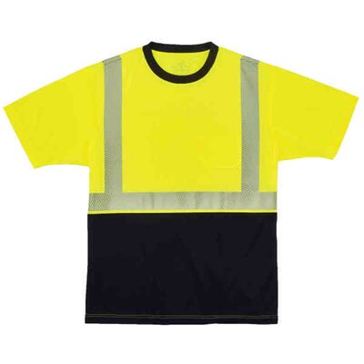 Ergodyne 8280BK S Lime Type R Class 2 Black T-Shirt