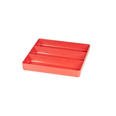 Ernst Mfg. 3 Compartment Organizer Tray Red
