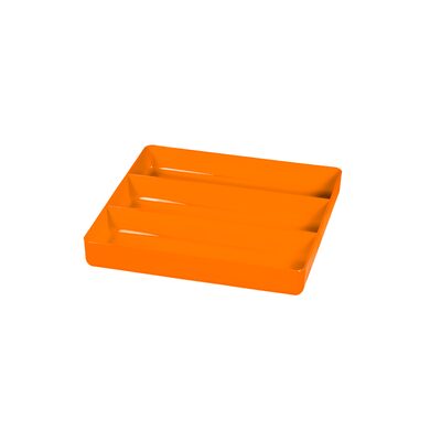 Ernst Mfg. 10.5 x 10.5" 3 compartment Organizer Tray - Orange