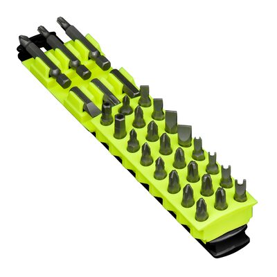 Ernst Mfg. 8" 30 Tool Magnetic Bit Buddy - Black/Hi-Viz