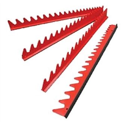 Ernst Mfg. 40 Tool Space Saver Wrench Rails, Red with Magnet