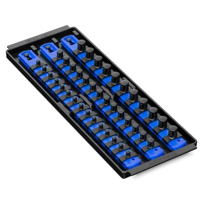 Ernst Mfg. 3 Rail Twist Lock Socket Boss 13", Blue - 1/4", 3/8" & 1/2"
