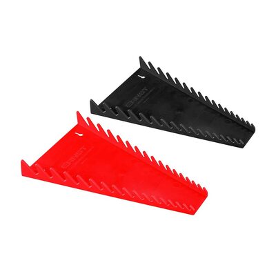 Ernst Mfg. 16 Tool Forward Facing Wrench Tray  - 2 Pack - Red and Black