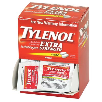First Aid Only Tylenol Extra Strength 50x2/box