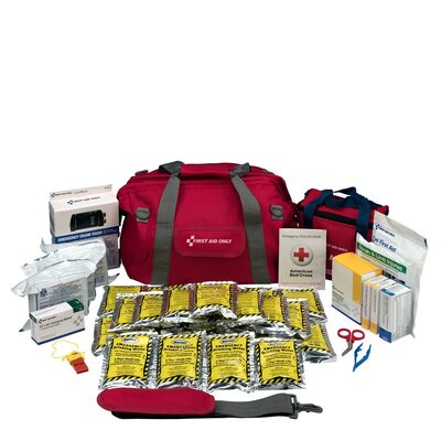 First Aid Only Emergency Prep 24 Person Large Fabric Bag