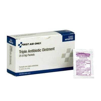 First Aid Only Triple Antibiotic Ointment 25/box