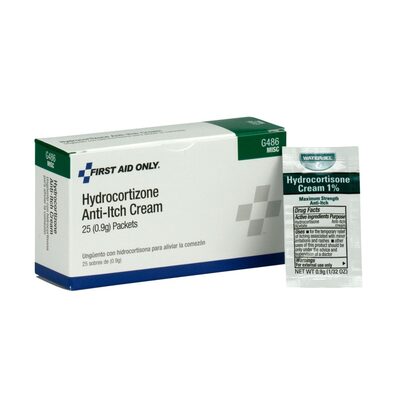 First Aid Only Hydrocortisone Cream 25/box