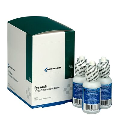 First Aid Only Eyewash Bottle Screw Cap 1 oz. 12/box