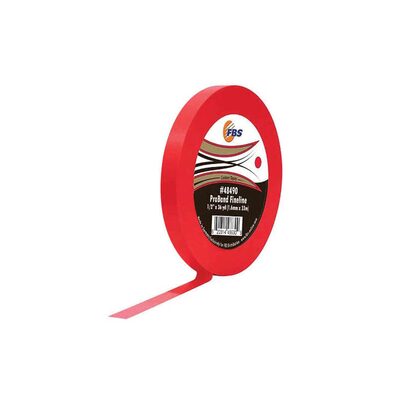 Distribution ProBand 48490 Fine Line Tape, 60 yd L x 1/2 in W, Stabilized Polymer Film, Red