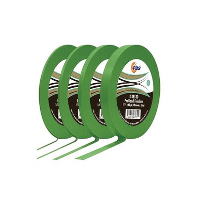 Distribution ProBand 48520 Fine Line Tape, 60 yd L x 1/4 in W, Stabilized Polymer Film, Green