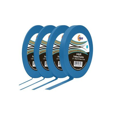 Distribution ProBand 48685 Fine Line Tape, 60 yd L x 1/4 in W, Stabilized Polymer Film, Blue