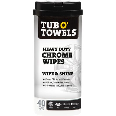 Tub O' Towels Tub O' Towels Heavy Duty Chrome Wipes, 40 count