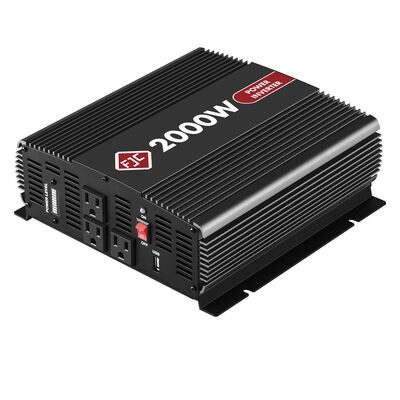 FJC 2000 Watt High Efficiency DC to AC Power Inverter with Three Outlets and a USB port