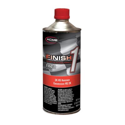 Finish 1 Automotive Refinish Products FH411-4 2K HS Hardener, 1 qt Aerosol Can, Liquid