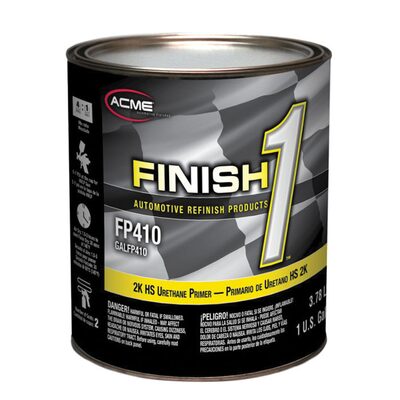 Finish 1 Automotive Refinish Products FP410-1 High Build 2K HS Urethane Primer, 1 gal Can, Gray, 4:1 Mixing