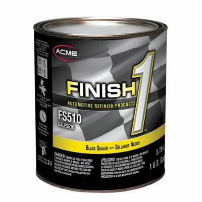 Finish 1 Automotive Refinish Products FS510-1 4.1 VOC Enamel Sealer Undercoat, 1 gal Can, Black