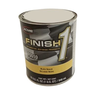 Finish 1 Automotive Refinish Products FS510-4 4.1 VOC Enamel Sealer Undercoat - 1 Quart Can - Black