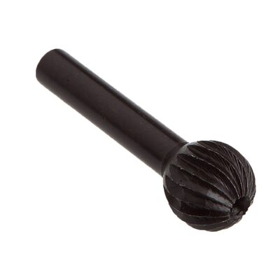 Forney Industries Rotary File, 1 in x 1/2 in x 1/4 in Ball Shaped